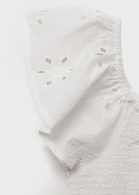 Ruffles embroidered top