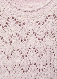 Openwork knit top