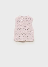Openwork knit top
