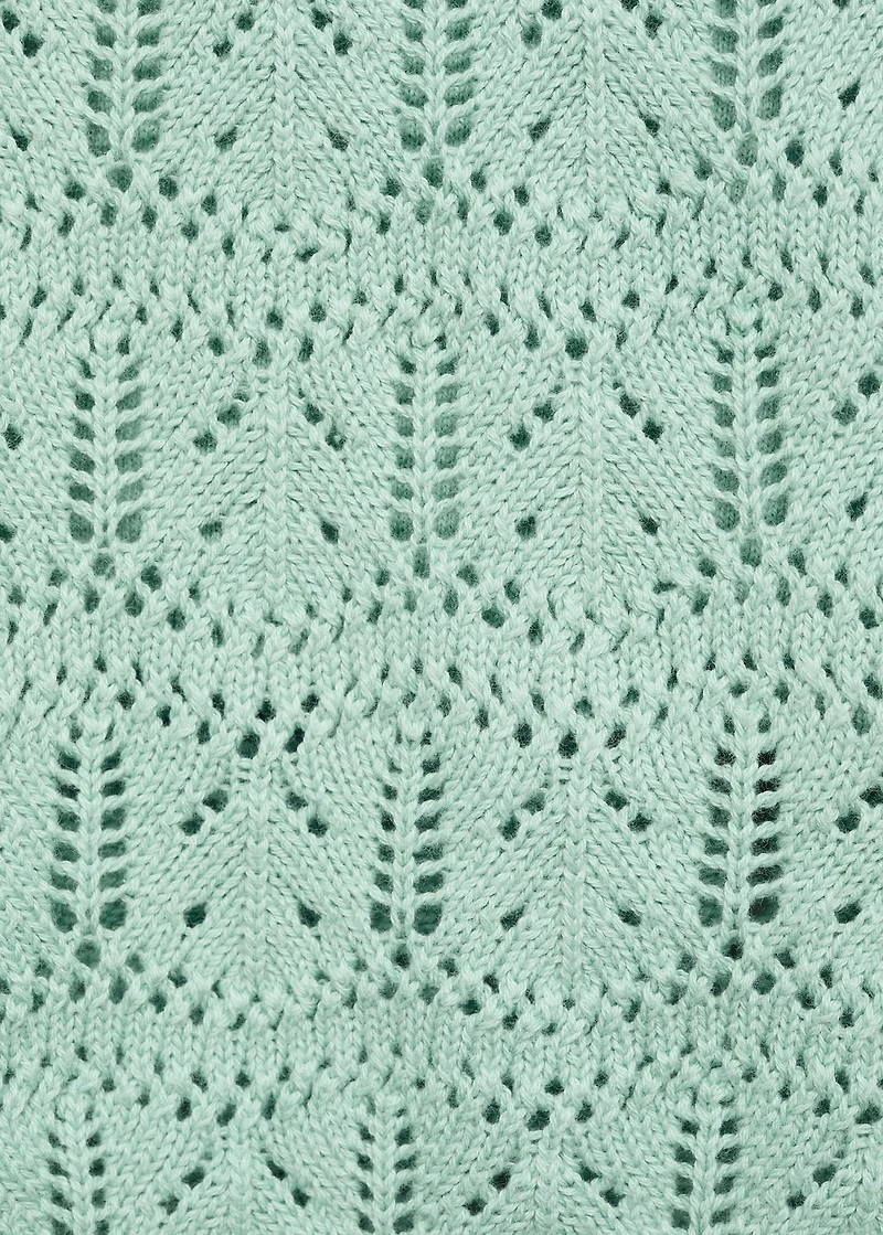Openwork knit top