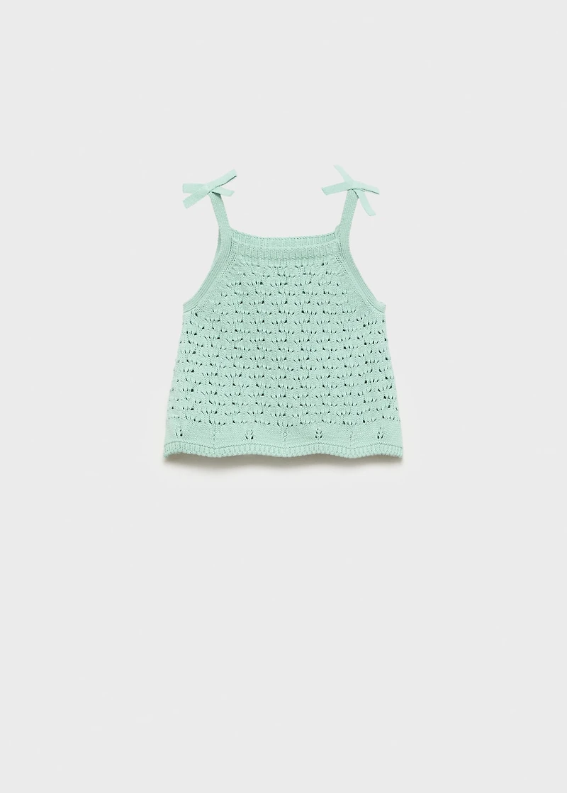 Crochet top with straps