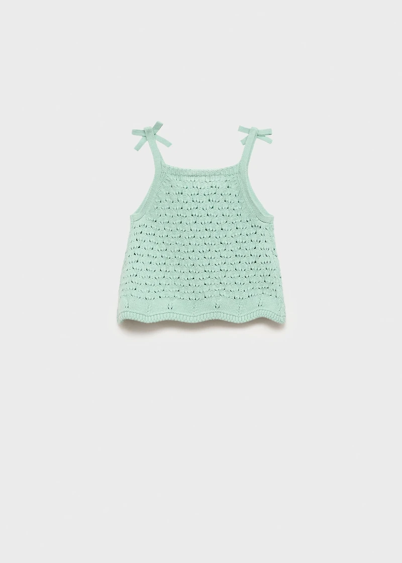 Crochet top with straps