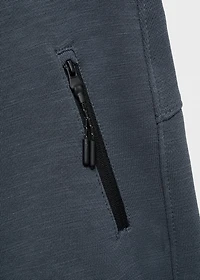 Contrast pockets Bermuda shorts