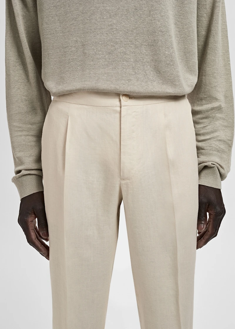 Salerno 100% Linen Slim Fit Suit Pants