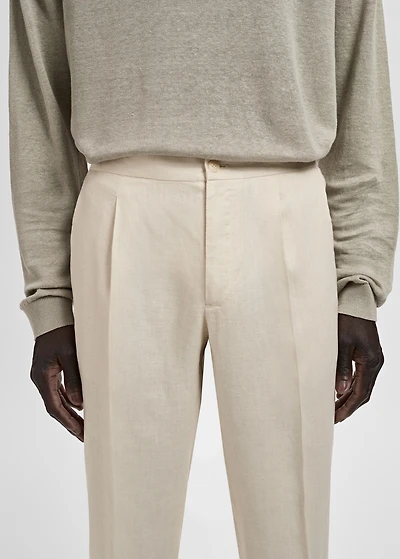 Salerno 100% Linen Slim Fit Suit Pants