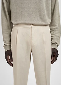 Salerno 100% Linen Slim Fit Suit Pants