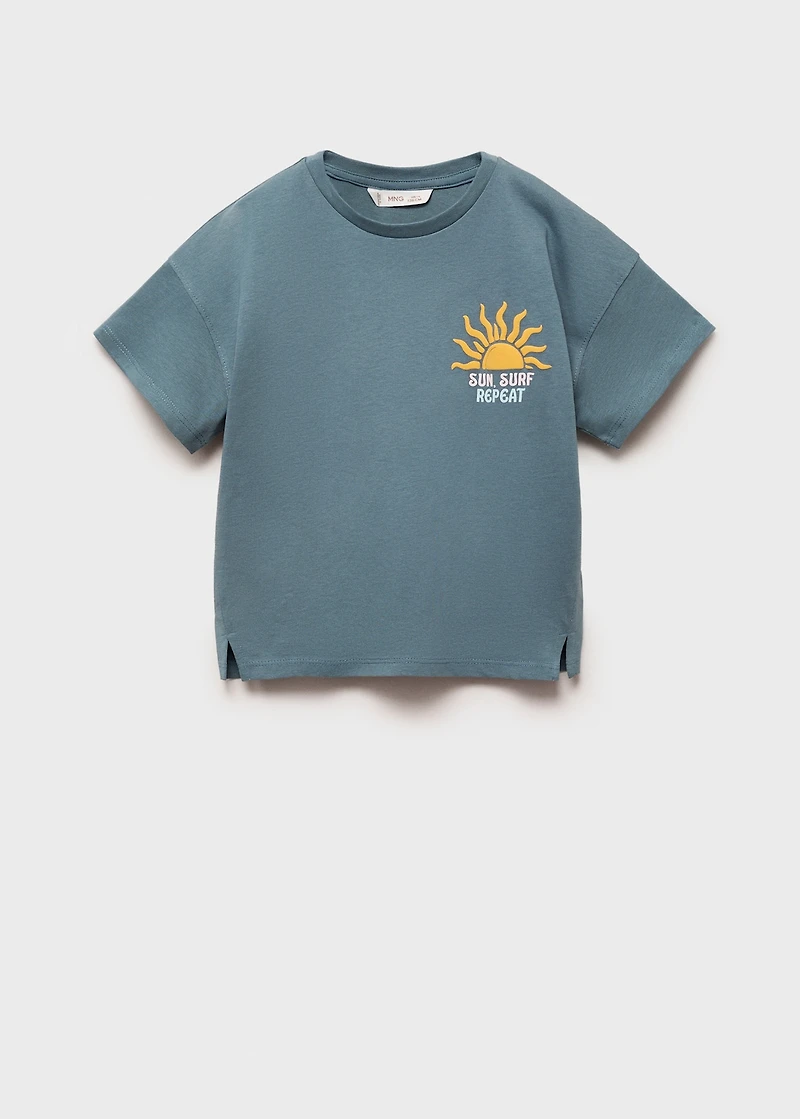 Embossed printed t-shirt