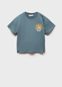 Embossed printed t-shirt