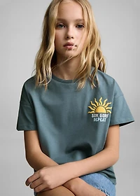 Embossed printed t-shirt