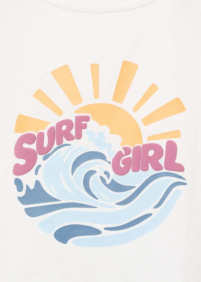 Embossed cotton t-shirt