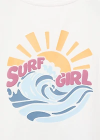 Embossed cotton t-shirt