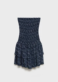 Ruffled printed dress