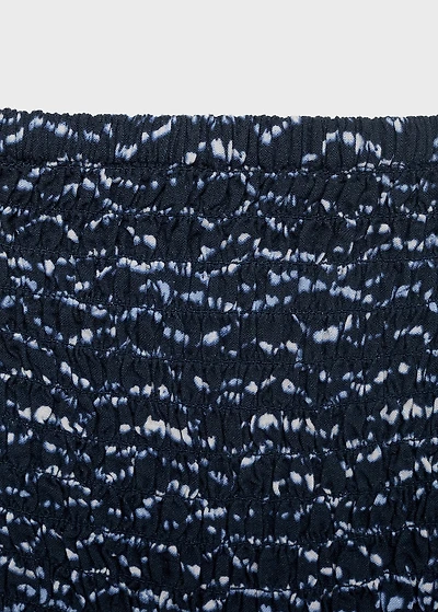 Ruffled printed dress