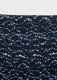 Ruffled printed dress