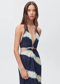 Long tie-dye dress