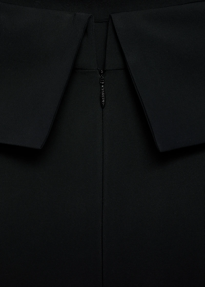 Off-the-shoulder dress with slit detail