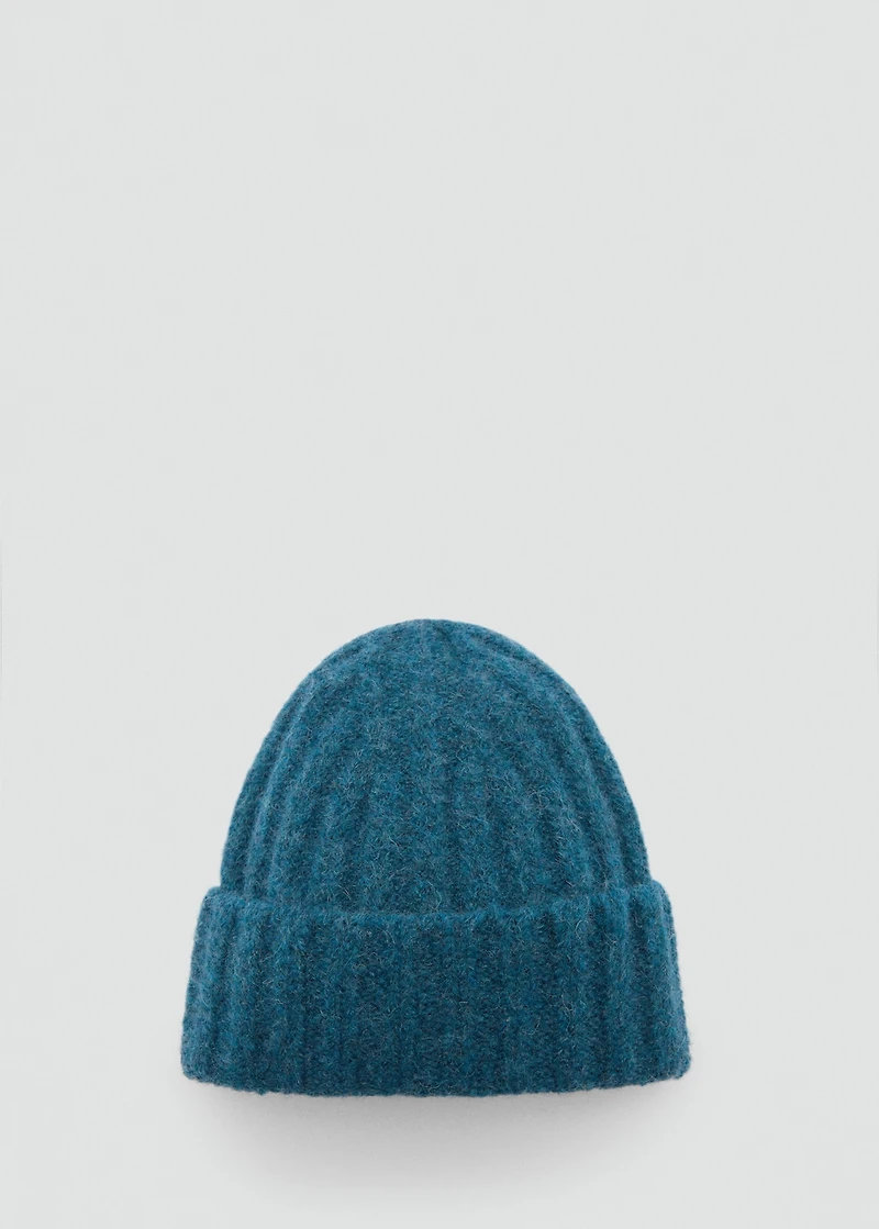 Ribbed knit beanie