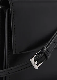 Crossbody bag with flap