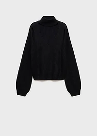 Oversized sweater with openings