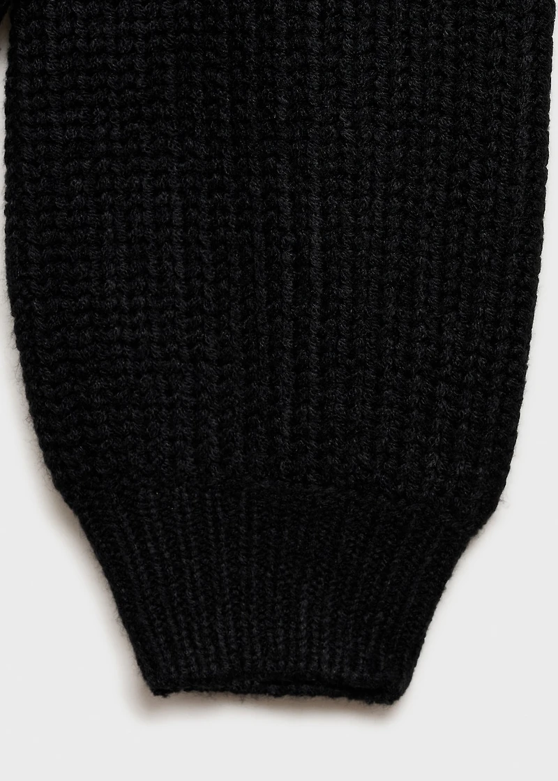 Oversized sweater with openings