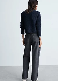 Bouclé jacket with jewel buttons