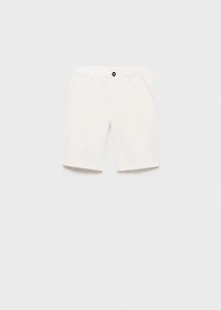 Slim-fit chino cotton bermuda shorts