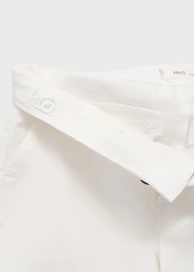 Slim-fit chino cotton bermuda shorts