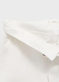 Slim-fit chino cotton bermuda shorts