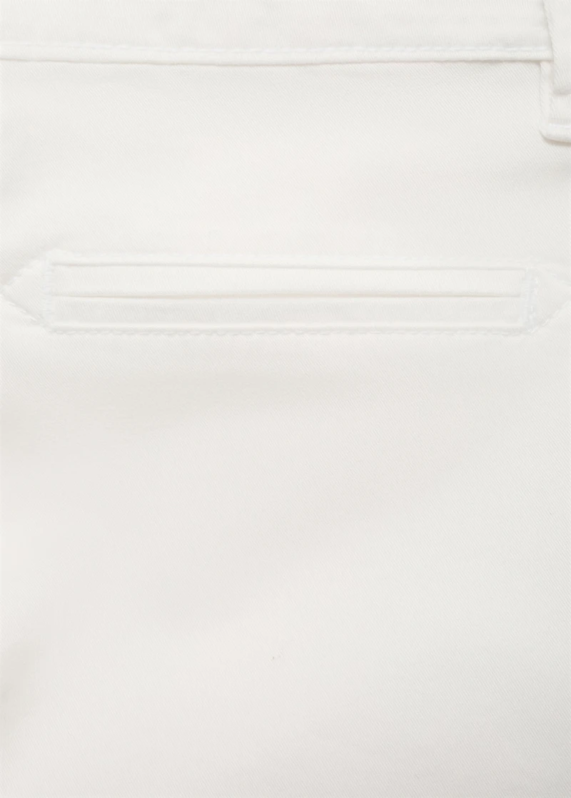 Slim-fit chino cotton bermuda shorts