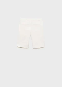 Slim-fit chino cotton bermuda shorts