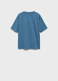 Printed cotton-blend T-shirt