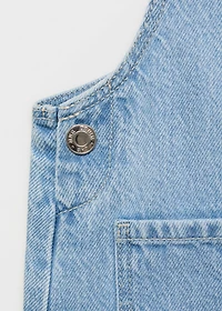 Short denim pinafore