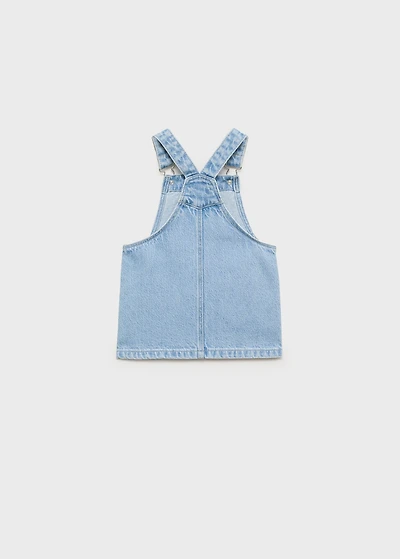 Short denim pinafore