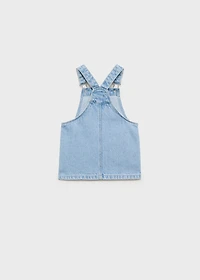 Short denim pinafore