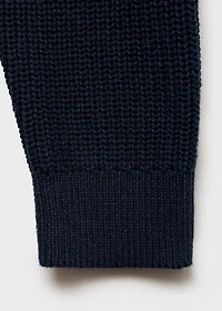 Cut-out knitted sweater