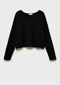 Oversized fine-knit sweater