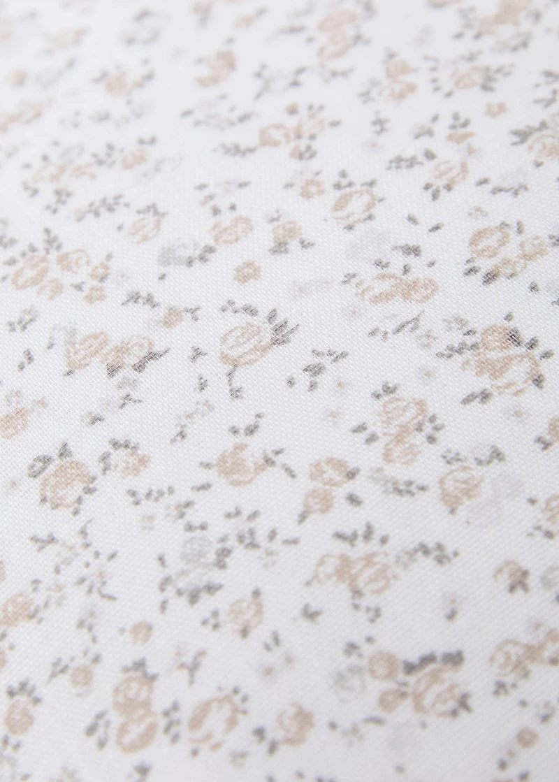 Cotton floral-print children’s cushion cover 40x40 cm