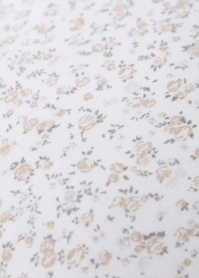 Cotton floral-print children’s cushion cover 40x40 cm