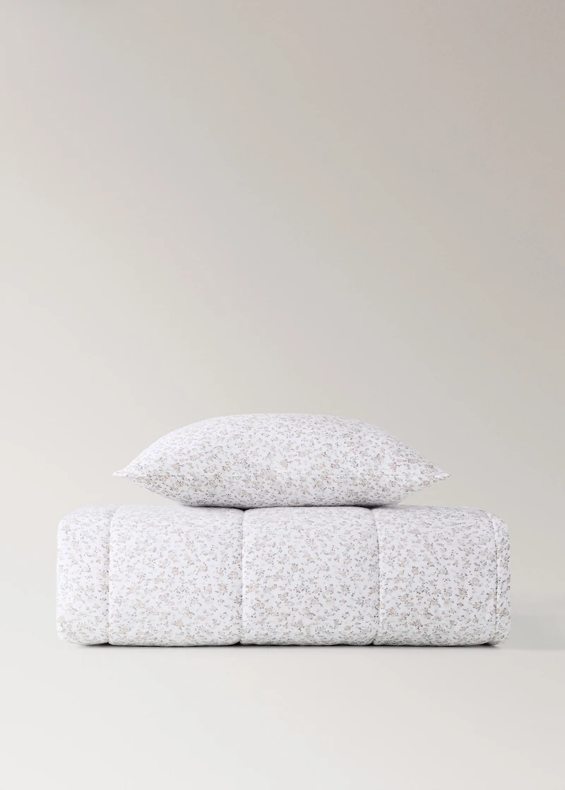 Cotton floral-print children’s cushion cover 40x40 cm