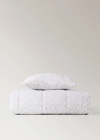 Cotton floral-print children’s cushion cover 40x40 cm