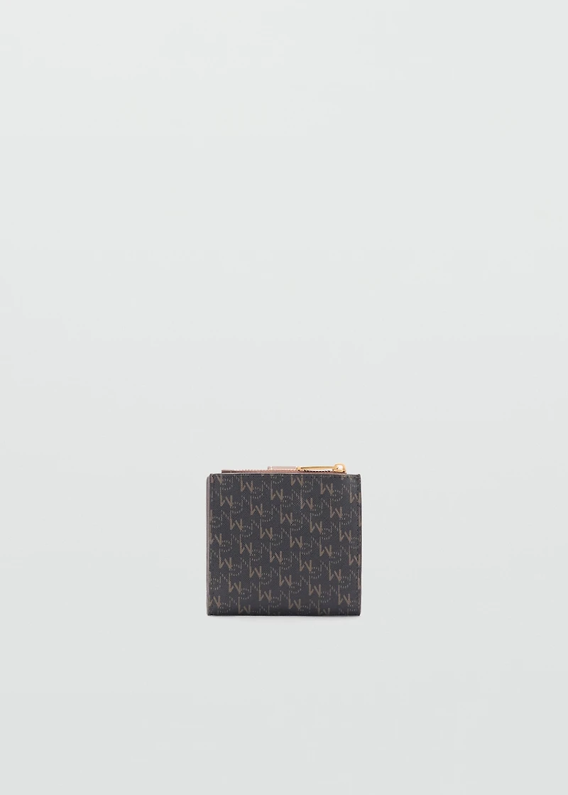 Wallet with printed logo