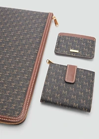 Wallet with printed logo