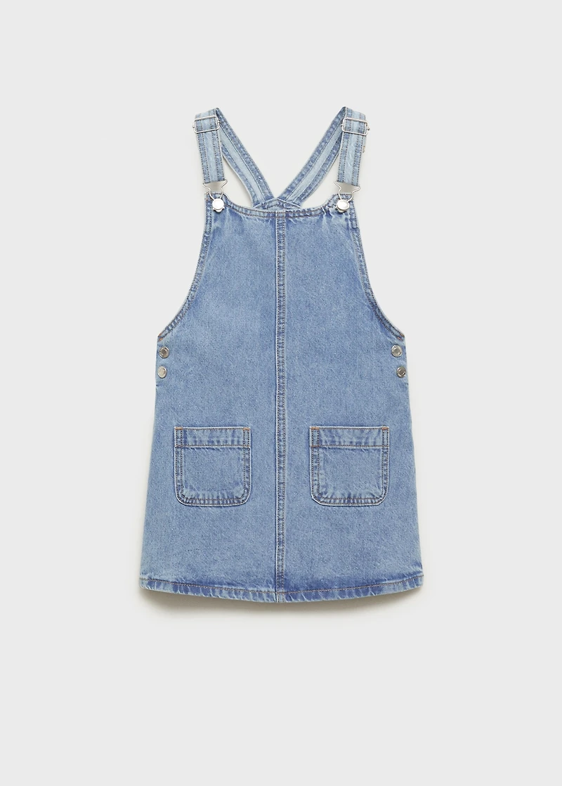 Short denim pinafore