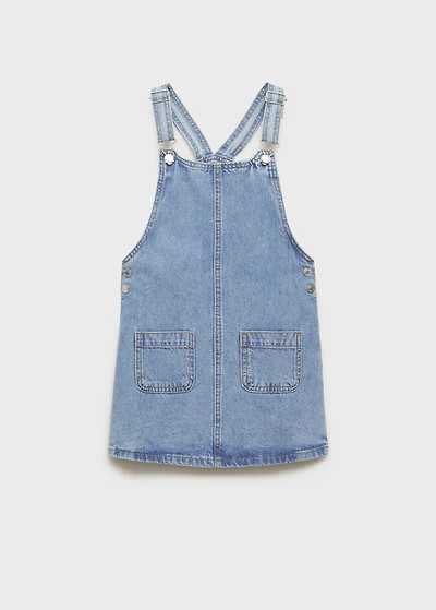Short denim pinafore