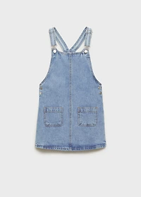 Short denim pinafore