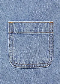 Short denim pinafore