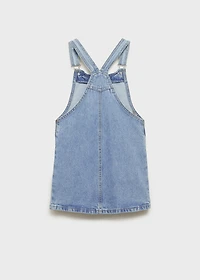 Short denim pinafore