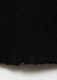 Ruched strapless top