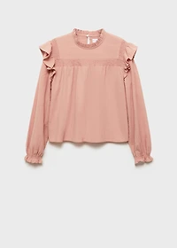 Textured cotton blouse