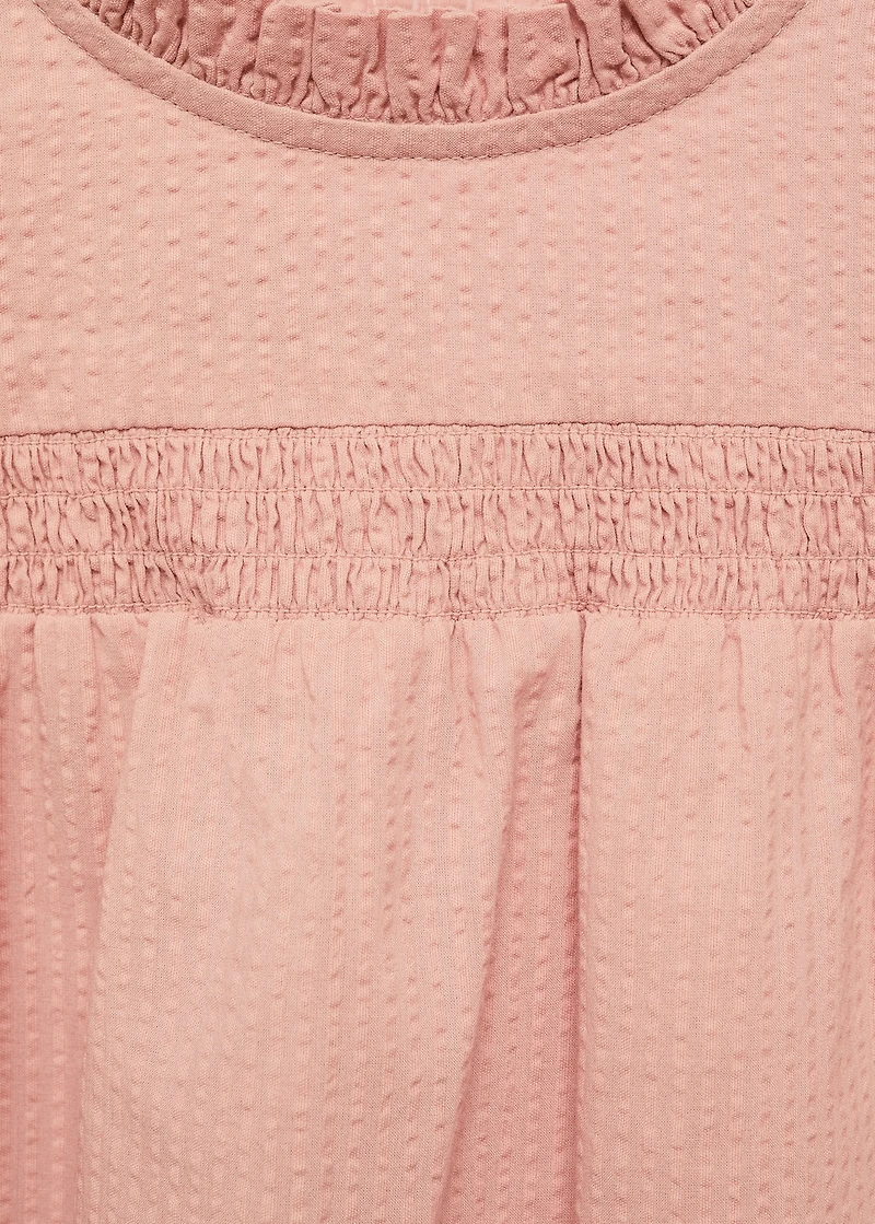 Textured cotton blouse